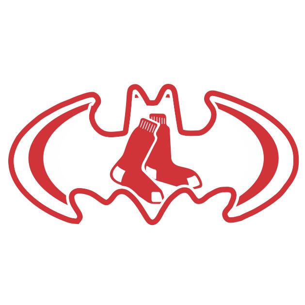 Boston Red Sox Batman Logo iron on transfers
